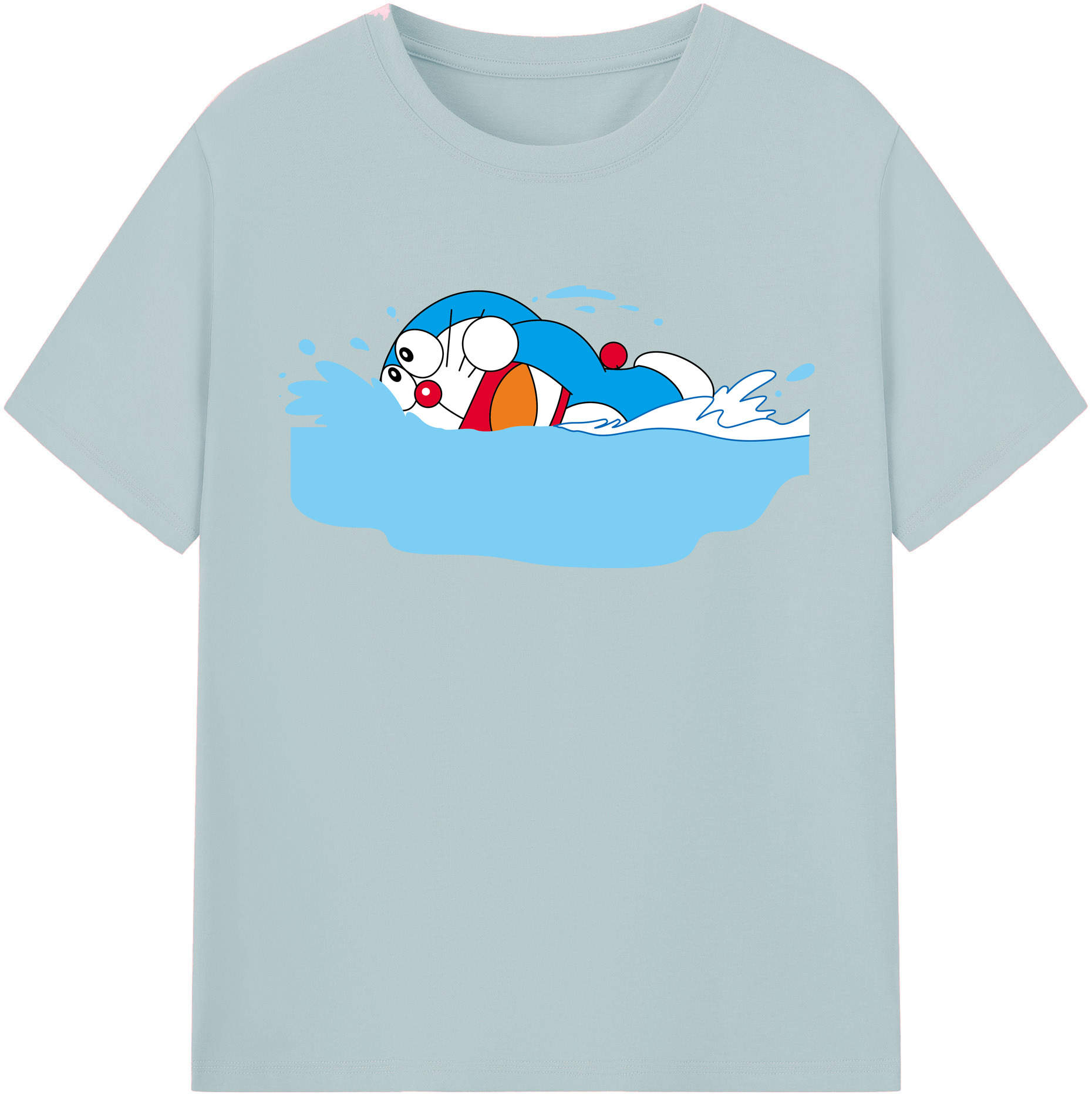 （画像用） ドラえもん Doraemon 綿100％半袖Tシャツ（フロントプリント）